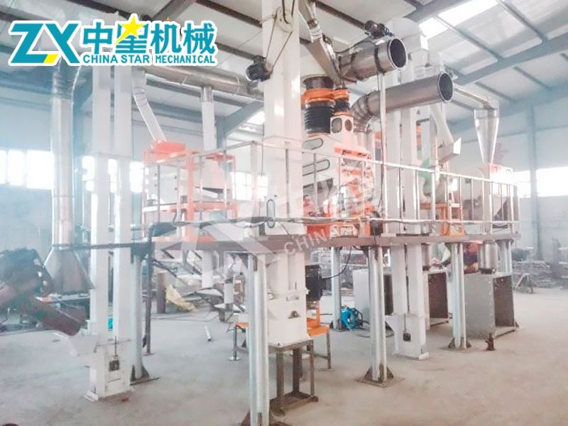 日產(chǎn)12噸玉米脫皮制糝磨粉機加工成套設(shè)備